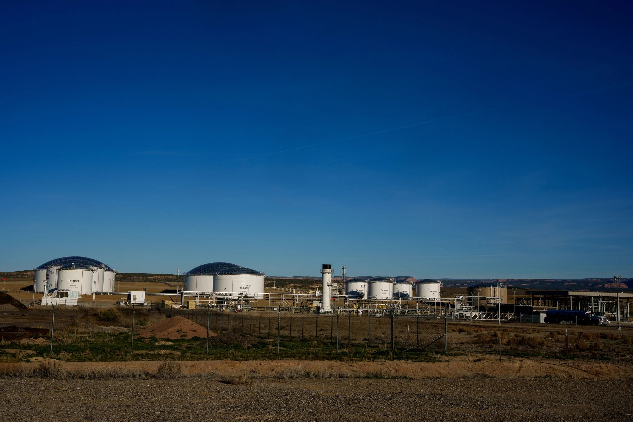 Fuel storage terminal and industrial energy infrastructure
